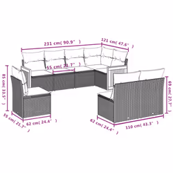 VidaXL 3260126 ensemble de meubles de jardin