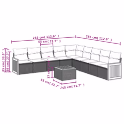 VidaXL 3260140 ensemble de meubles de jardin