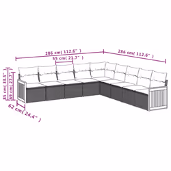 VidaXL 3260141 ensemble de meubles de jardin