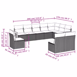 VidaXL 3260151 ensemble de meubles de jardin