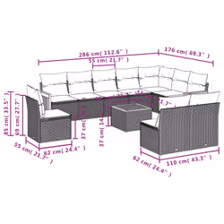 VidaXL 3260152 ensemble de meubles de jardin