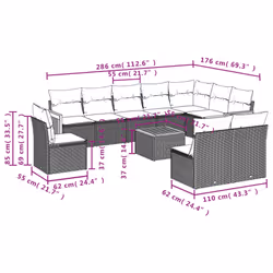 VidaXL 3260159 ensemble de meubles de jardin
