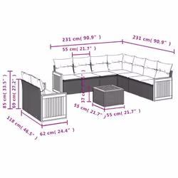 VidaXL 3260191 ensemble de meubles de jardin