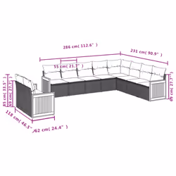 VidaXL 3260201 ensemble de meubles de jardin