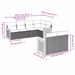 VidaXL 3260221 ensemble de meubles de jardin