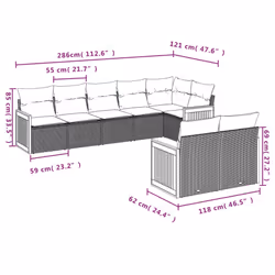 VidaXL 3260228 ensemble de meubles de jardin
