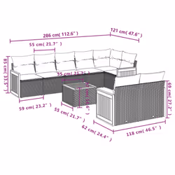 VidaXL 3260231 ensemble de meubles de jardin