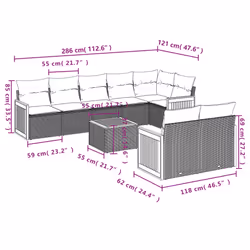 VidaXL 3260233 ensemble de meubles de jardin