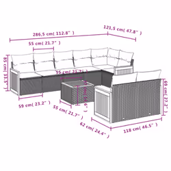 VidaXL 3260236 ensemble de meubles de jardin