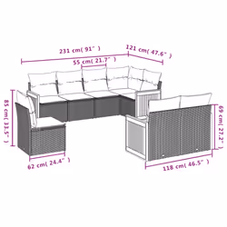 VidaXL 3260242 ensemble de meubles de jardin