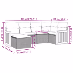 VidaXL 3260261 ensemble de meubles de jardin