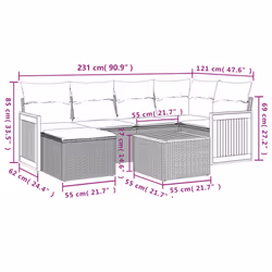 VidaXL 3260267 ensemble de meubles de jardin