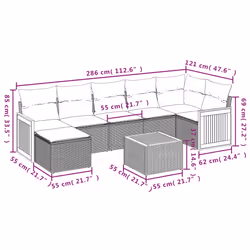 VidaXL 3260270 ensemble de meubles de jardin
