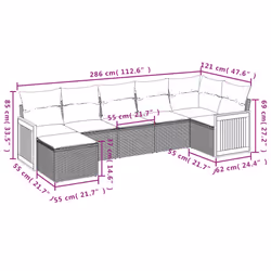 VidaXL 3260280 ensemble de meubles de jardin