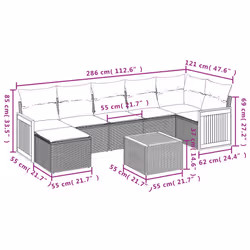 VidaXL 3260281 ensemble de meubles de jardin