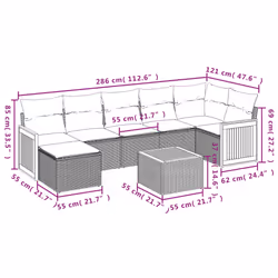 VidaXL 3260282 ensemble de meubles de jardin