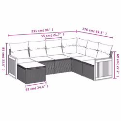 VidaXL 3260292 ensemble de meubles de jardin