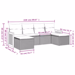VidaXL 3260303 ensemble de meubles de jardin