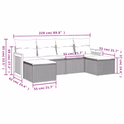 VidaXL 3260306 ensemble de meubles de jardin