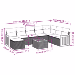 VidaXL 3260327 ensemble de meubles de jardin
