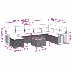VidaXL 3260334 ensemble de meubles de jardin