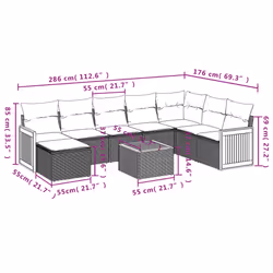 VidaXL 3260338 ensemble de meubles de jardin