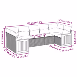 VidaXL 3260347 ensemble de meubles de jardin