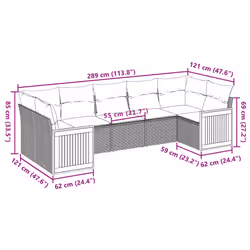 VidaXL 3260348 ensemble de meubles de jardin