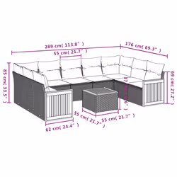 VidaXL 3260355 ensemble de meubles de jardin