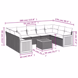 VidaXL 3260359 ensemble de meubles de jardin