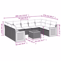 VidaXL 3260362 ensemble de meubles de jardin