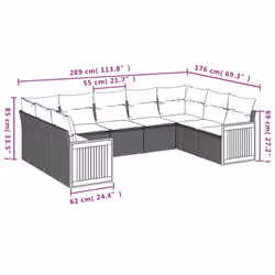 VidaXL 3260364 ensemble de meubles de jardin