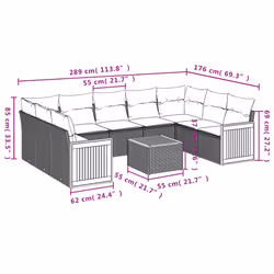 VidaXL 3260366 ensemble de meubles de jardin