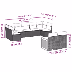 VidaXL 3260369 ensemble de meubles de jardin