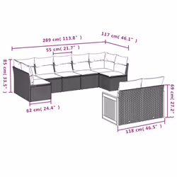 VidaXL 3260371 ensemble de meubles de jardin
