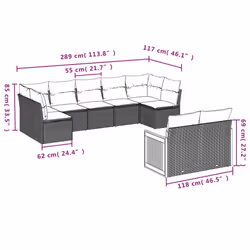 VidaXL 3260373 ensemble de meubles de jardin