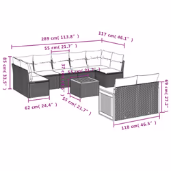 VidaXL 3260375 ensemble de meubles de jardin