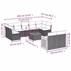 VidaXL 3260376 ensemble de meubles de jardin