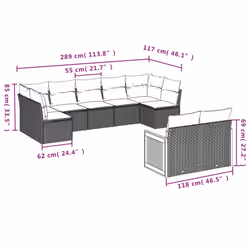 VidaXL 3260380 ensemble de meubles de jardin