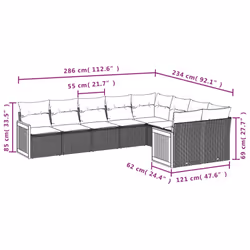 VidaXL 3260385 ensemble de meubles de jardin