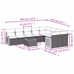 VidaXL 3260387 ensemble de meubles de jardin
