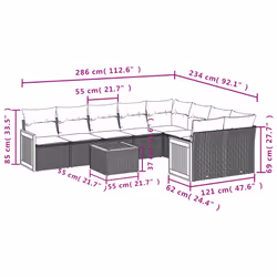 VidaXL 3260394 ensemble de meubles de jardin