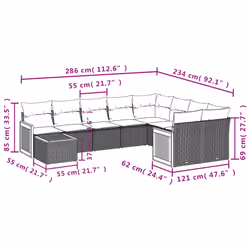 VidaXL 3260401 ensemble de meubles de jardin