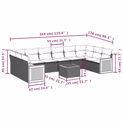 VidaXL 3260404 ensemble de meubles de jardin