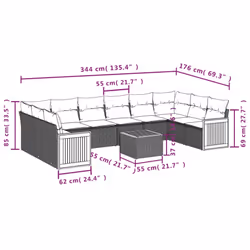 VidaXL 3260411 ensemble de meubles de jardin