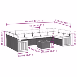VidaXL 3260413 ensemble de meubles de jardin