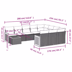 VidaXL 3260448 ensemble de meubles de jardin