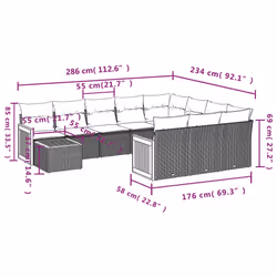 VidaXL 3260449 ensemble de meubles de jardin