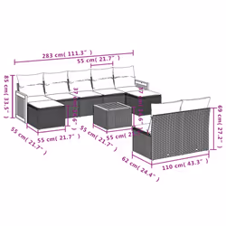 VidaXL 3260463 ensemble de meubles de jardin