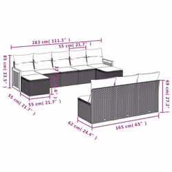 VidaXL 3260471 ensemble de meubles de jardin